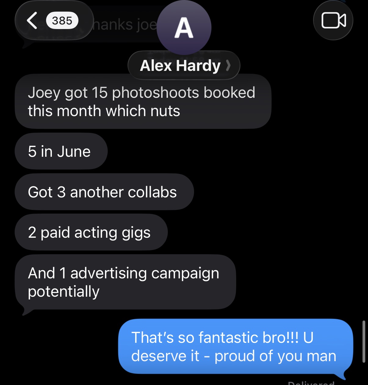 Client message
