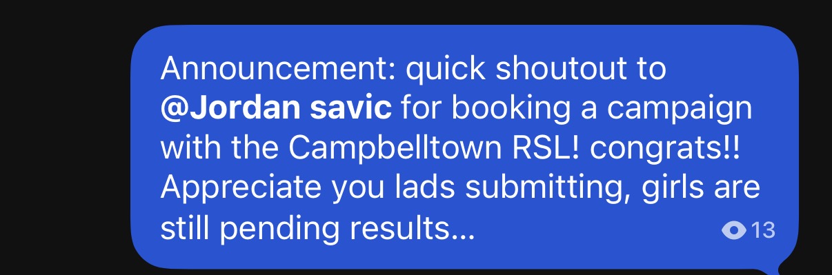 Client message